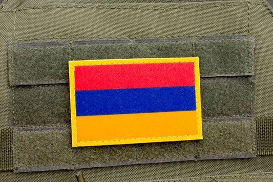 Armenia flag hook and loop patch Հայաստանի դրոշ