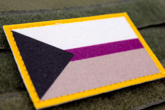 LGBTQ Demisexual flag hook and loop patch