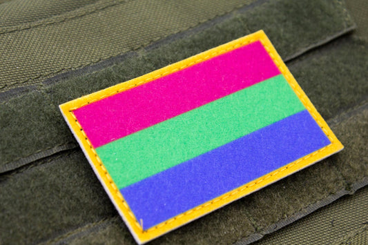 Polysexuality LGBT flag hook and loop patch