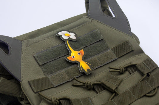 Yellow Pikmin video game hook and loop patch