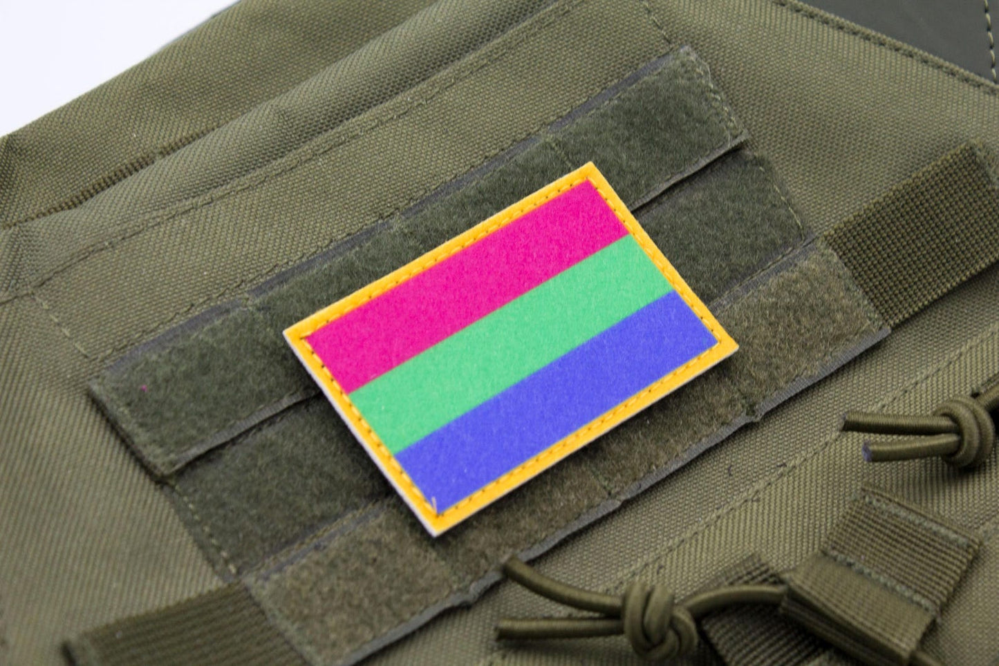Polysexuality LGBT flag hook and loop patch