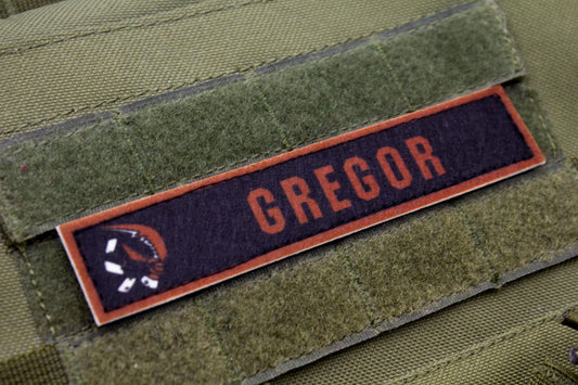 Gregor Limbus Company stripe hook and loop patch