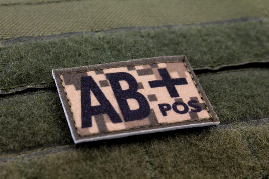 Blood type AB+ pos PIXEL paramedic emt patch
