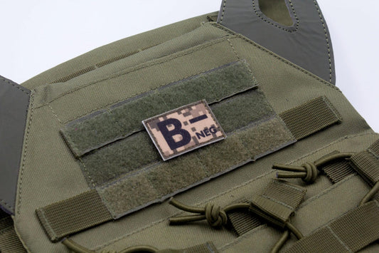 Blood type B- neg PIXEL paramedic emt patch
