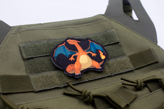 Charizard Pokemon hook and loop anime patch