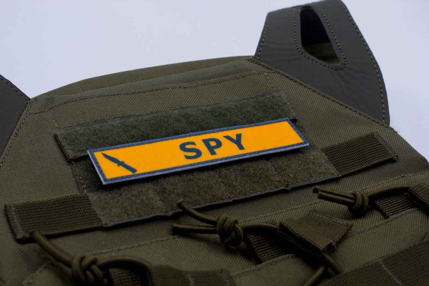 Spy TF2 BLUE team stripe hook and loop morale patch