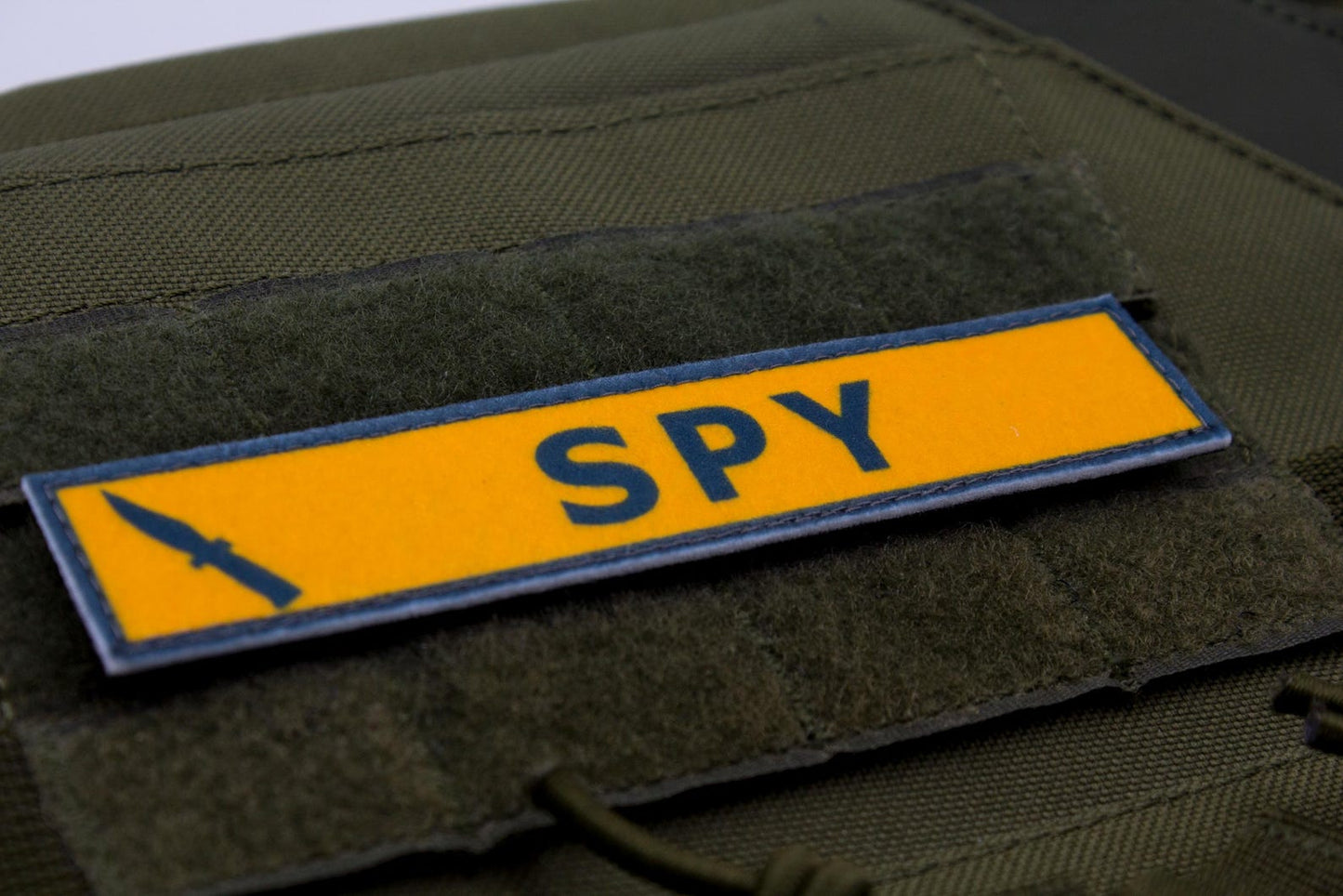 Spy TF2 BLUE team stripe hook and loop morale patch