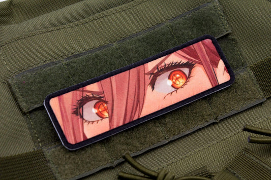 Power eyes Chainsaw Man anime hook and loop patch
