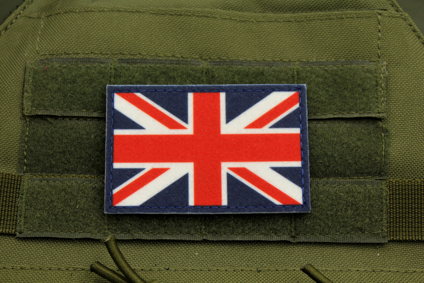 Union jack british flag patriotic hook and loop patch