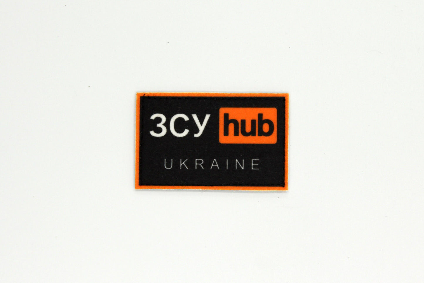 Ukrainian army ZSU hub military hook and loop patch