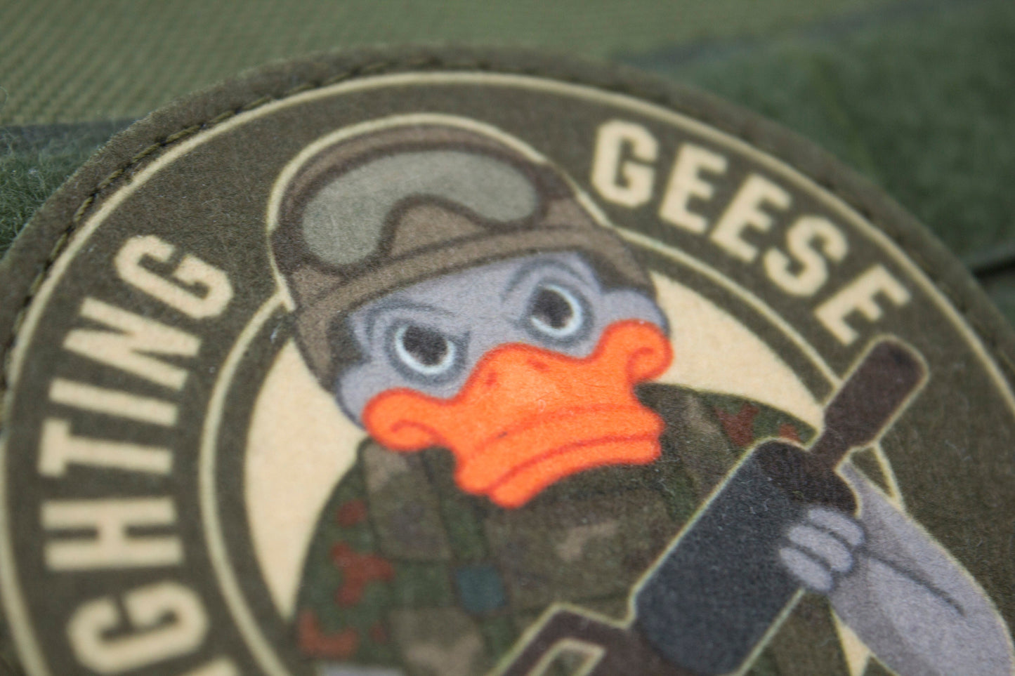 Goose funny hook and loop morale patch