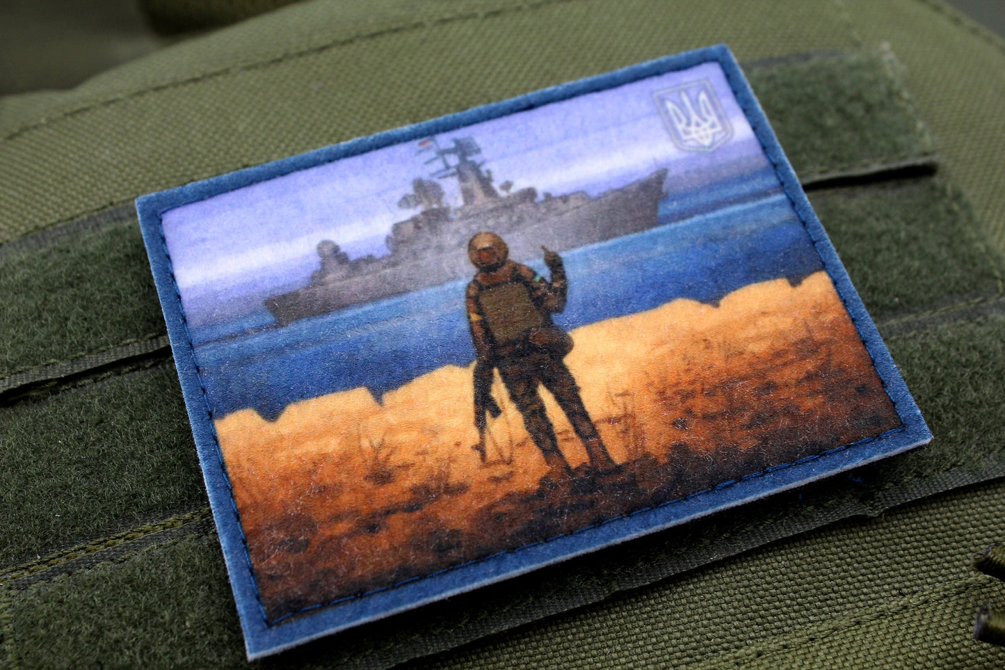 Russian Warship Go F**k Yourself hook and loop patch