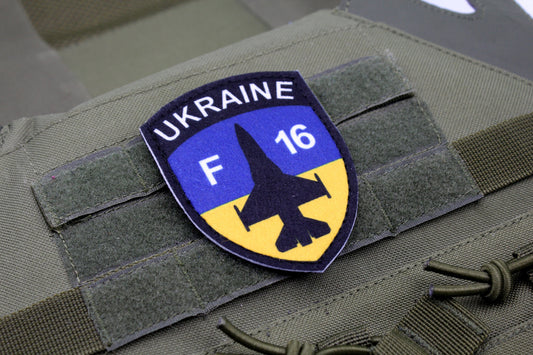 F-16 fighting falcon military hook and loop patch