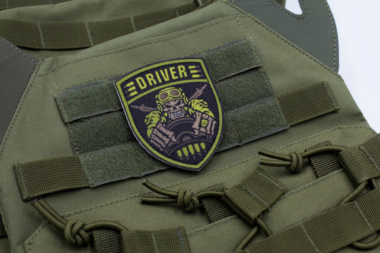 Driver military hook and loop patch