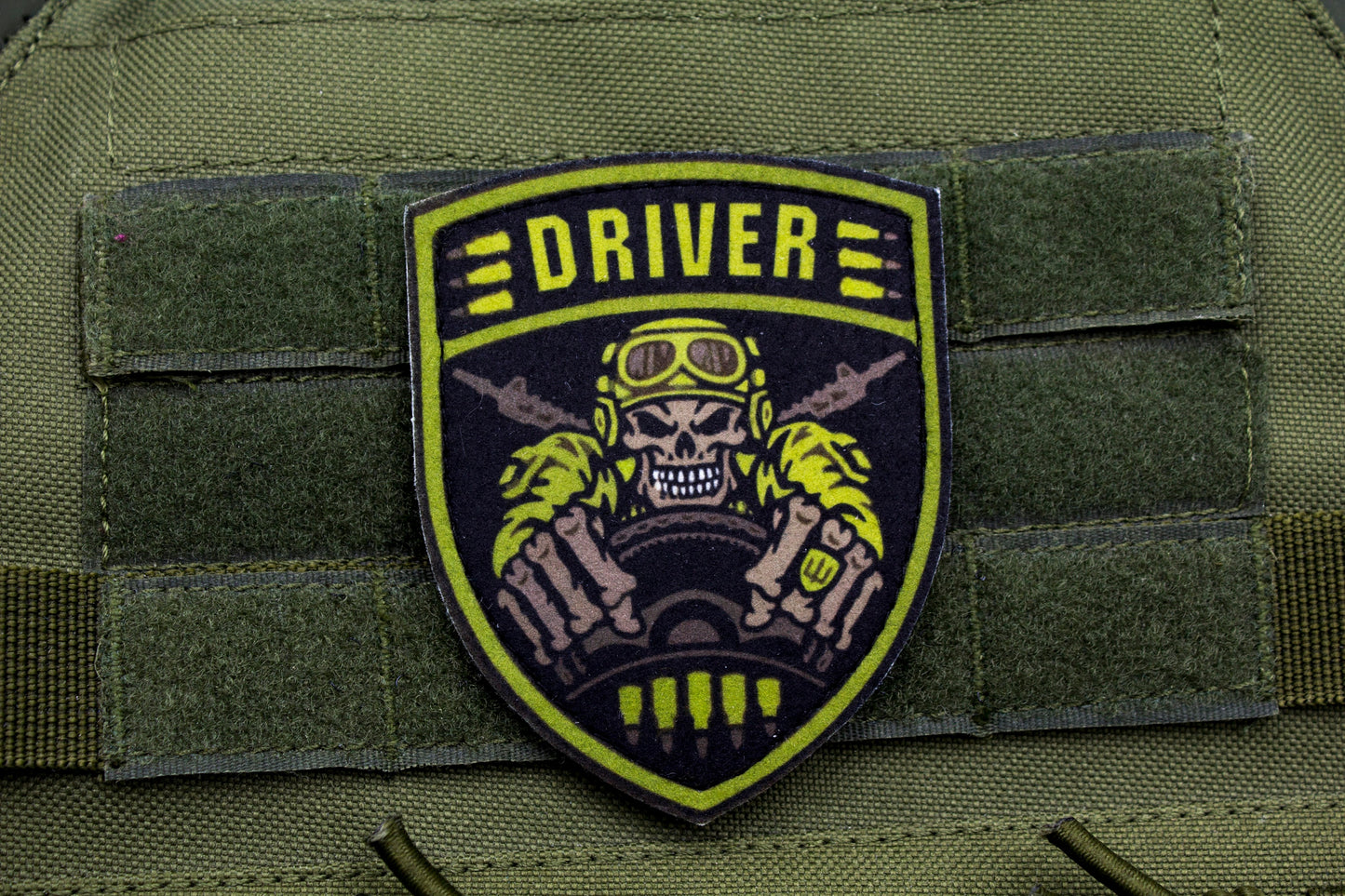 Driver military hook and loop patch