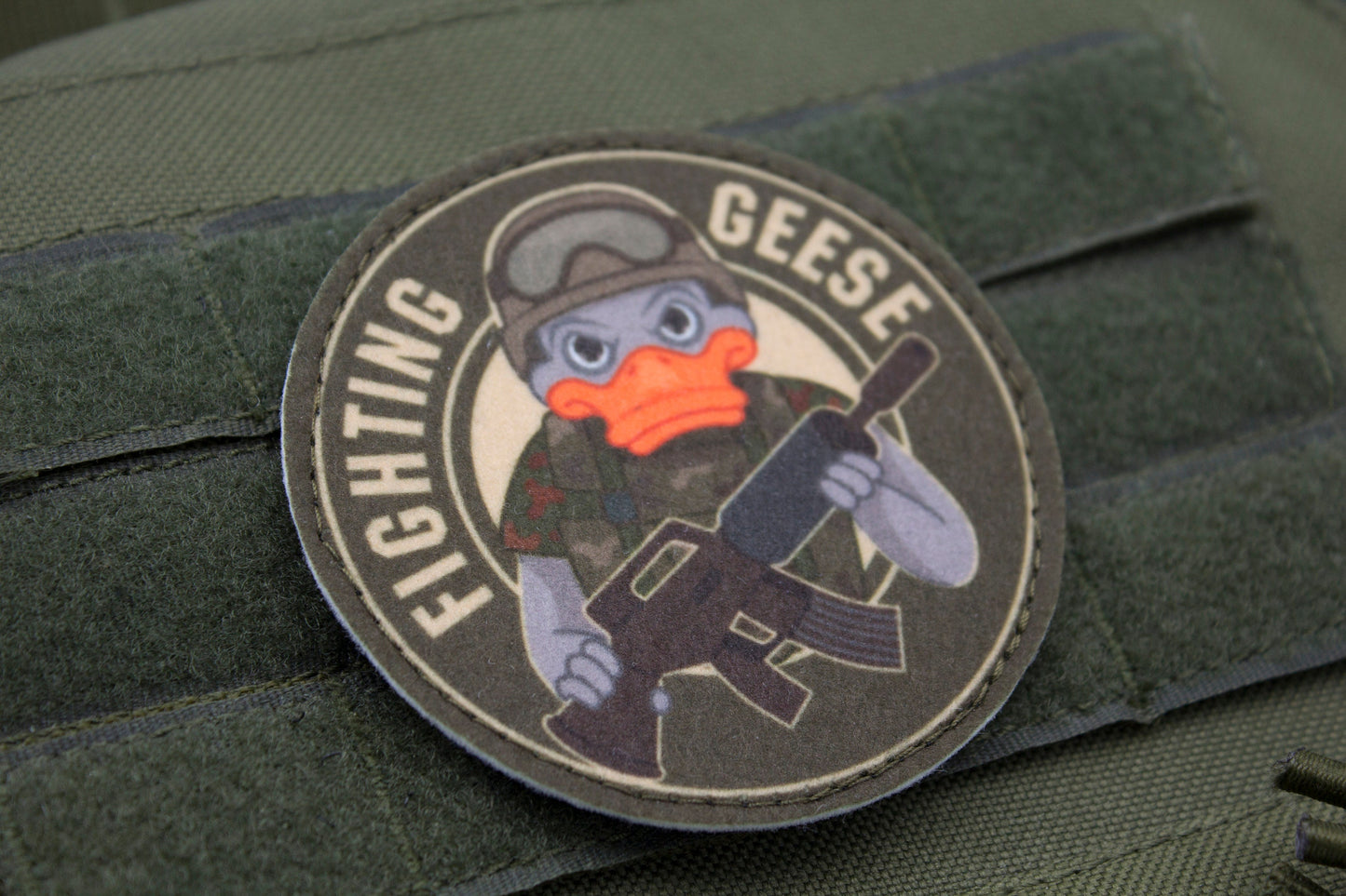 Goose funny hook and loop morale patch