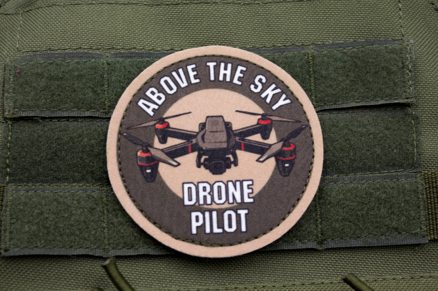 Above the sky Drone pilot camouflage hook and loop patch