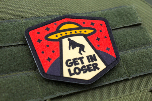 UFO Alien Get in loser hook and loop patch