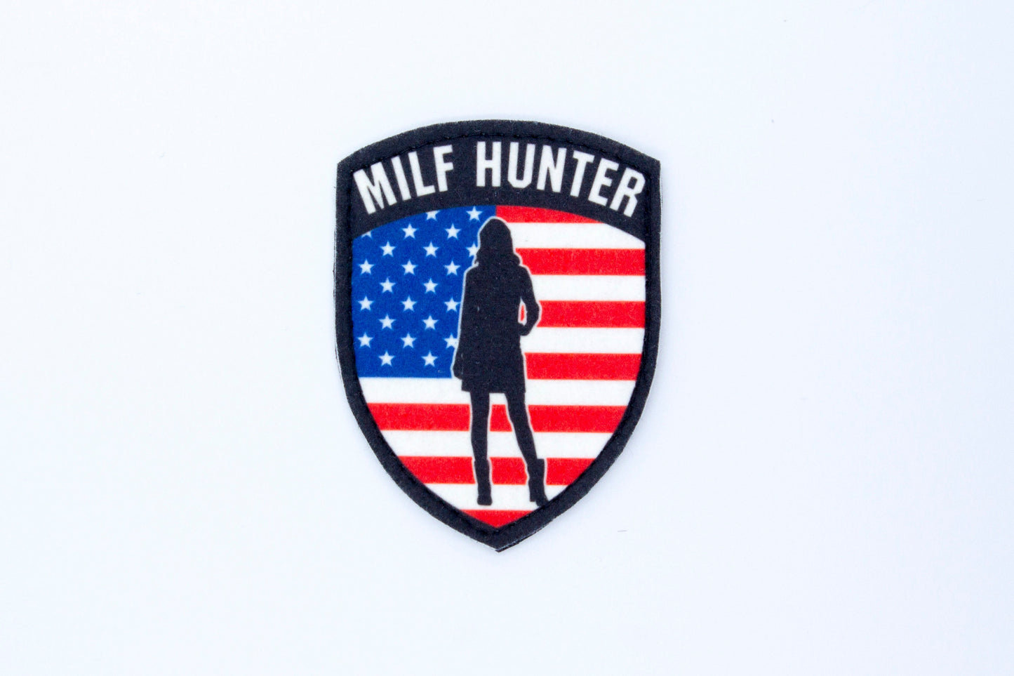 MILF hunter american flag hook and loop patch