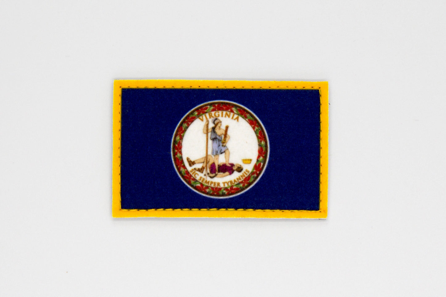 Virginia flag patriotic hook and loop patch