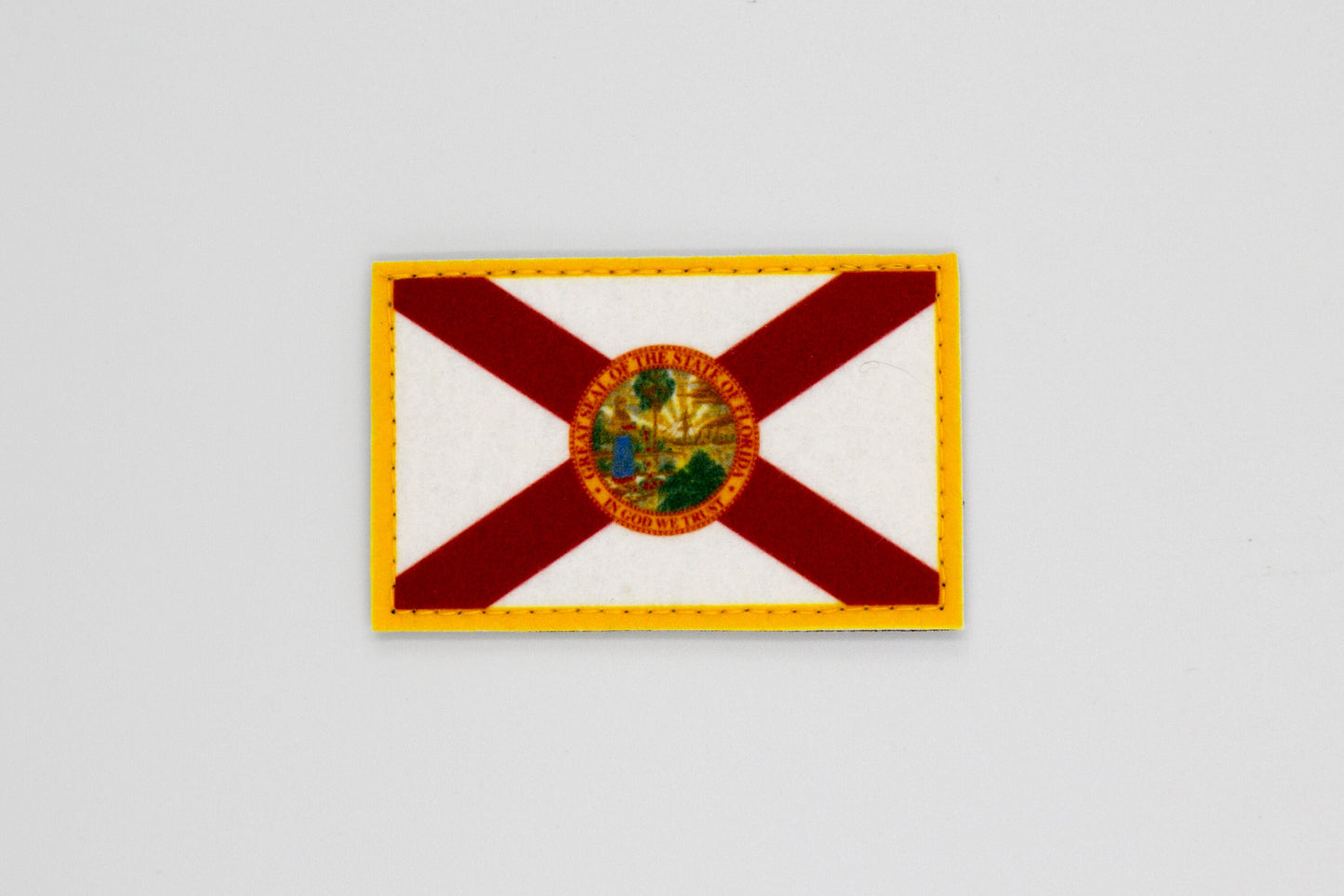 Florida flag patriotic hook and loop patch