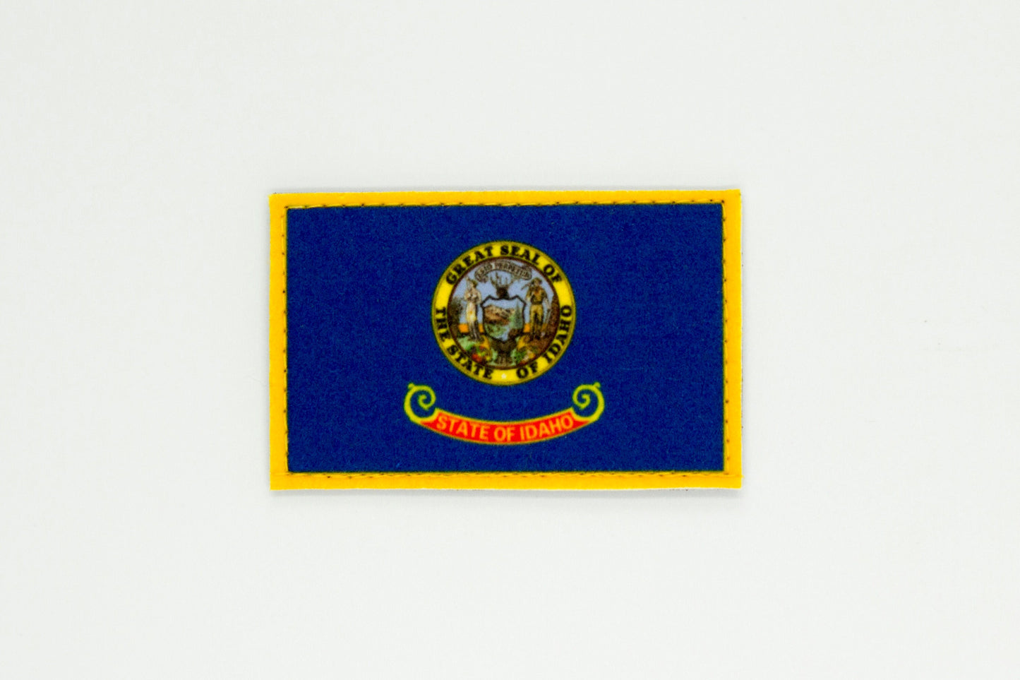 Idaho flag patriotic hook and loop patch