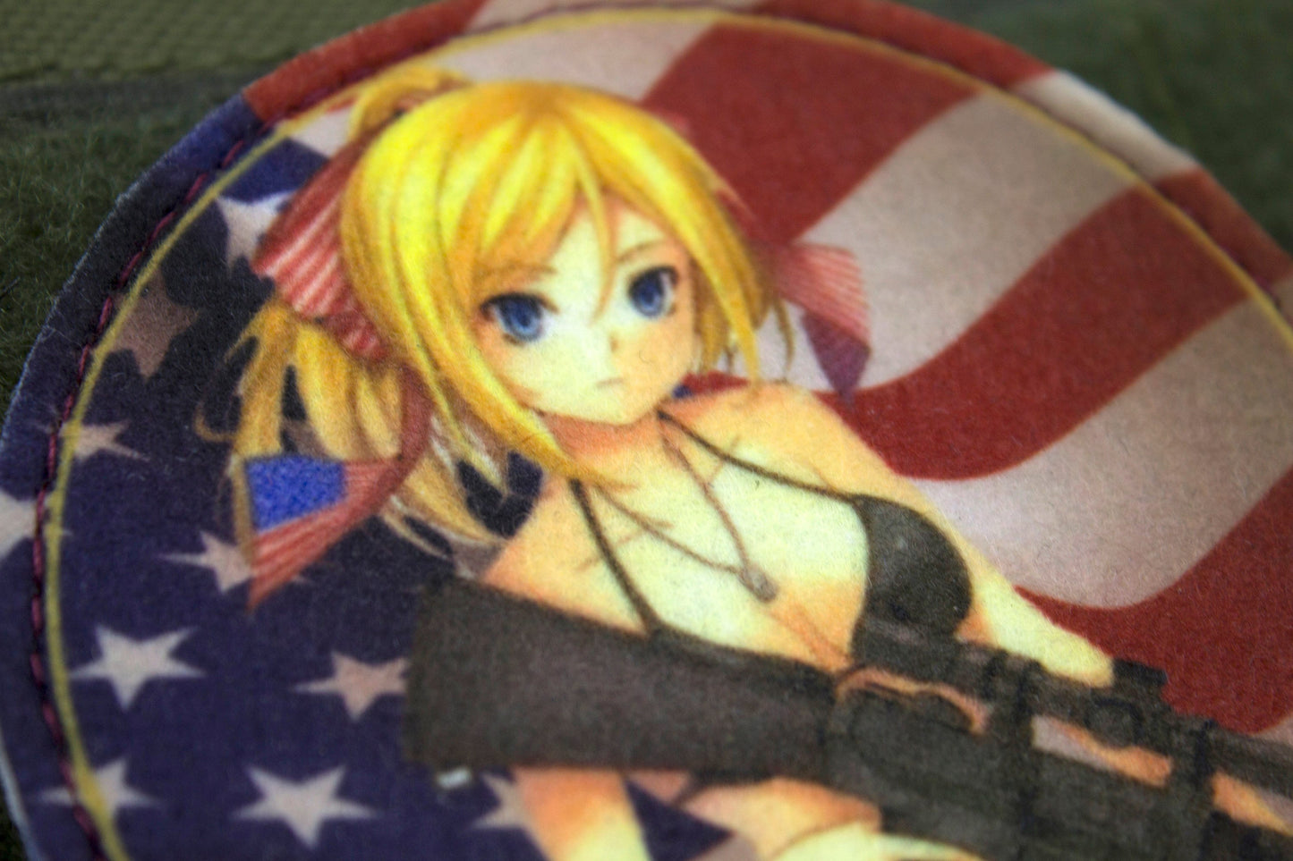 Anime Sexy girl military hook and loop patch