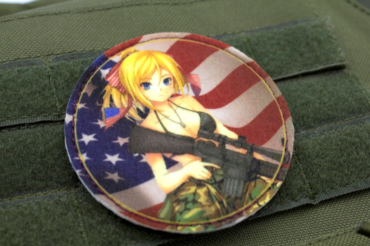 Anime Sexy girl military hook and loop patch