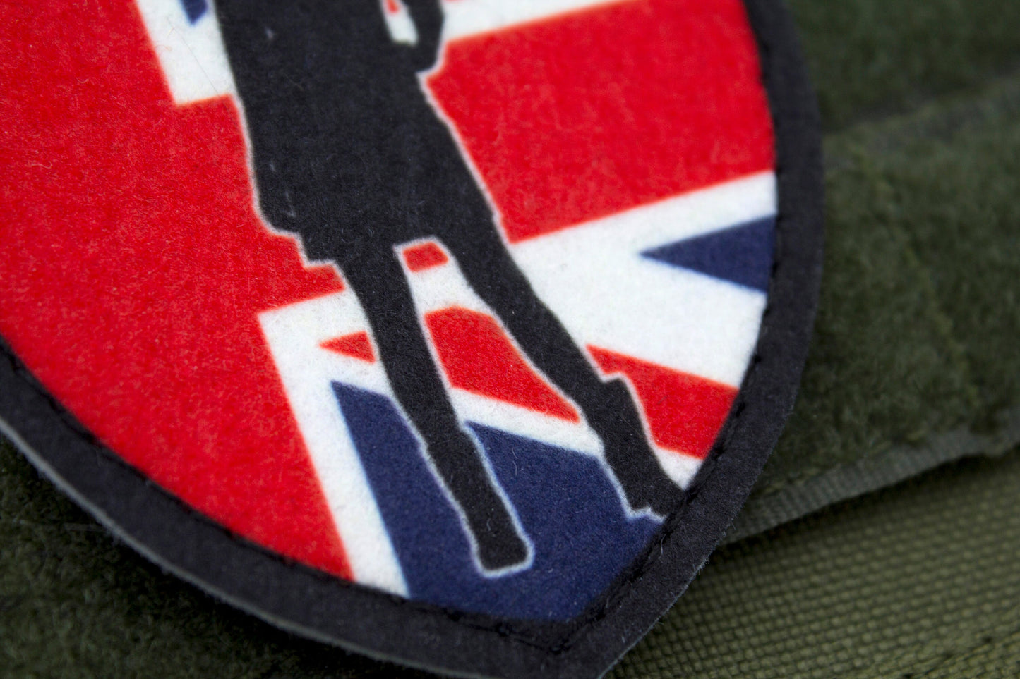 MILF hunter british flag hook and loop patch