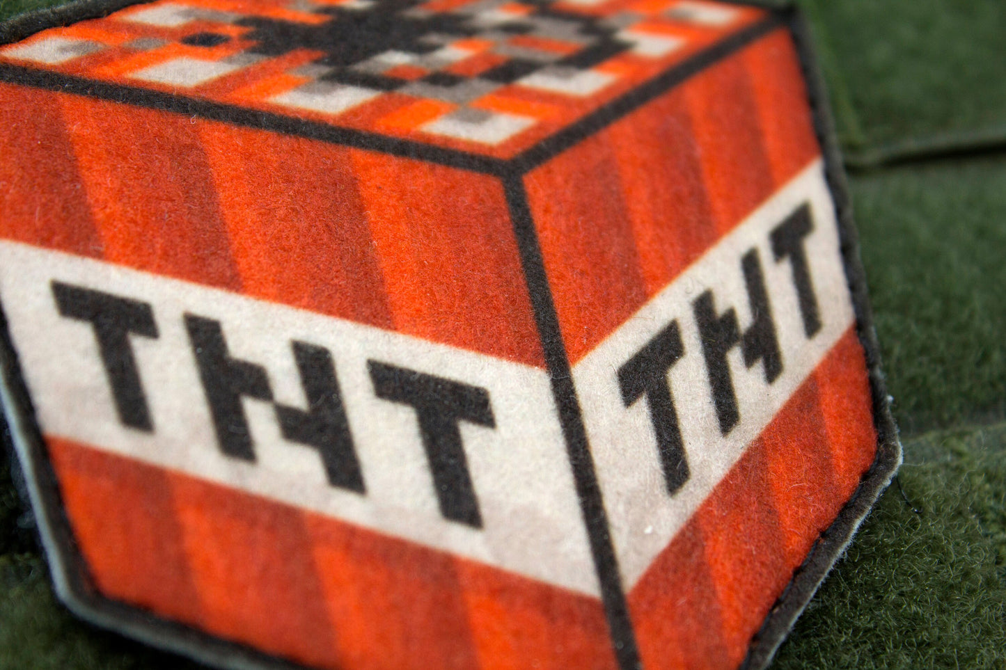TNT video game morale hook and loop patch