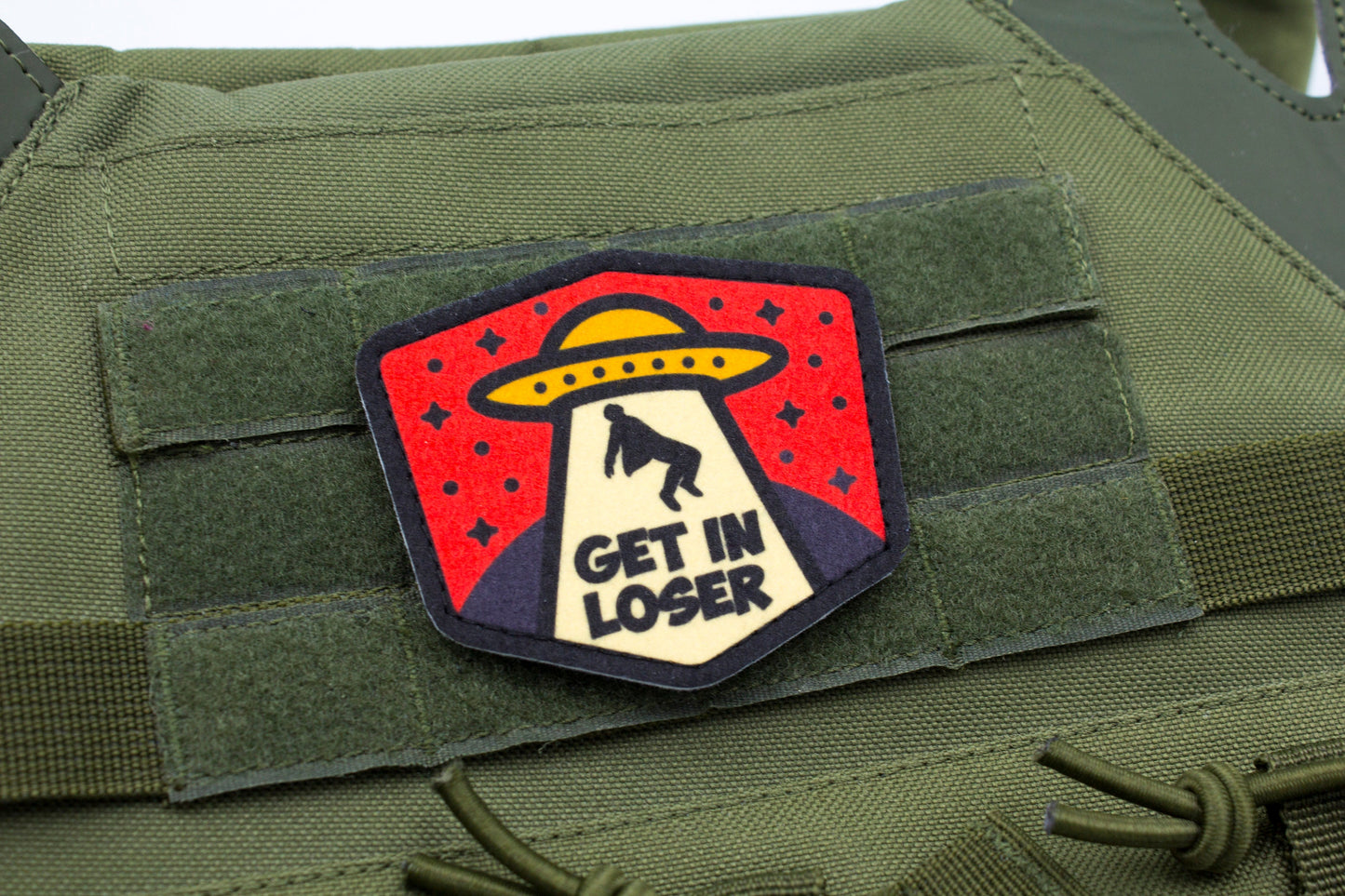 UFO Alien Get in loser hook and loop patch