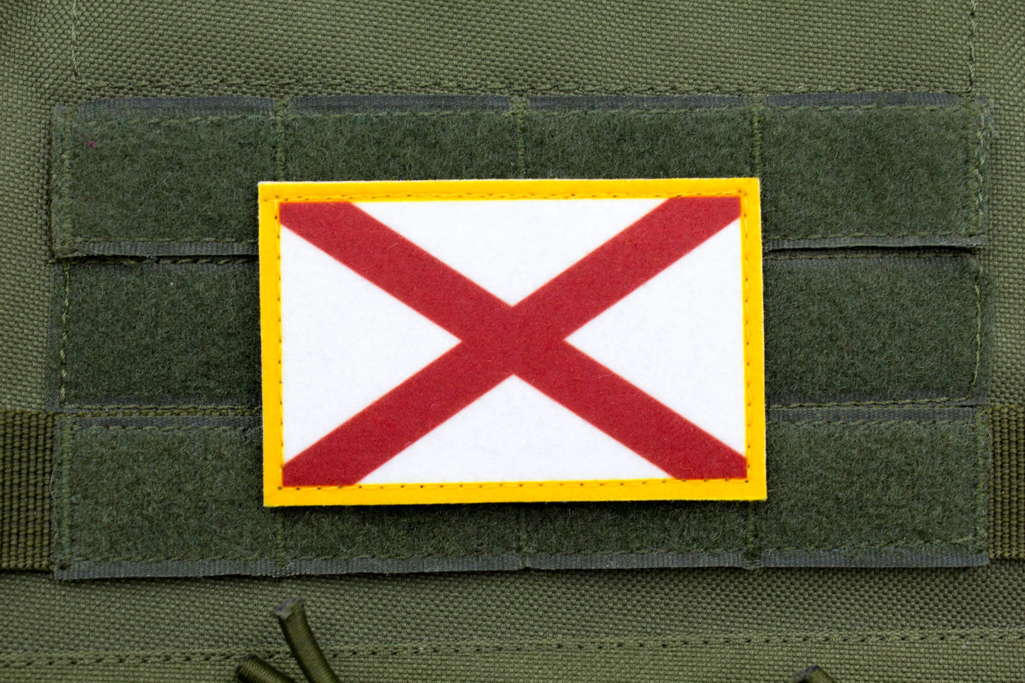 Alabama flag patriotic hook and loop patch