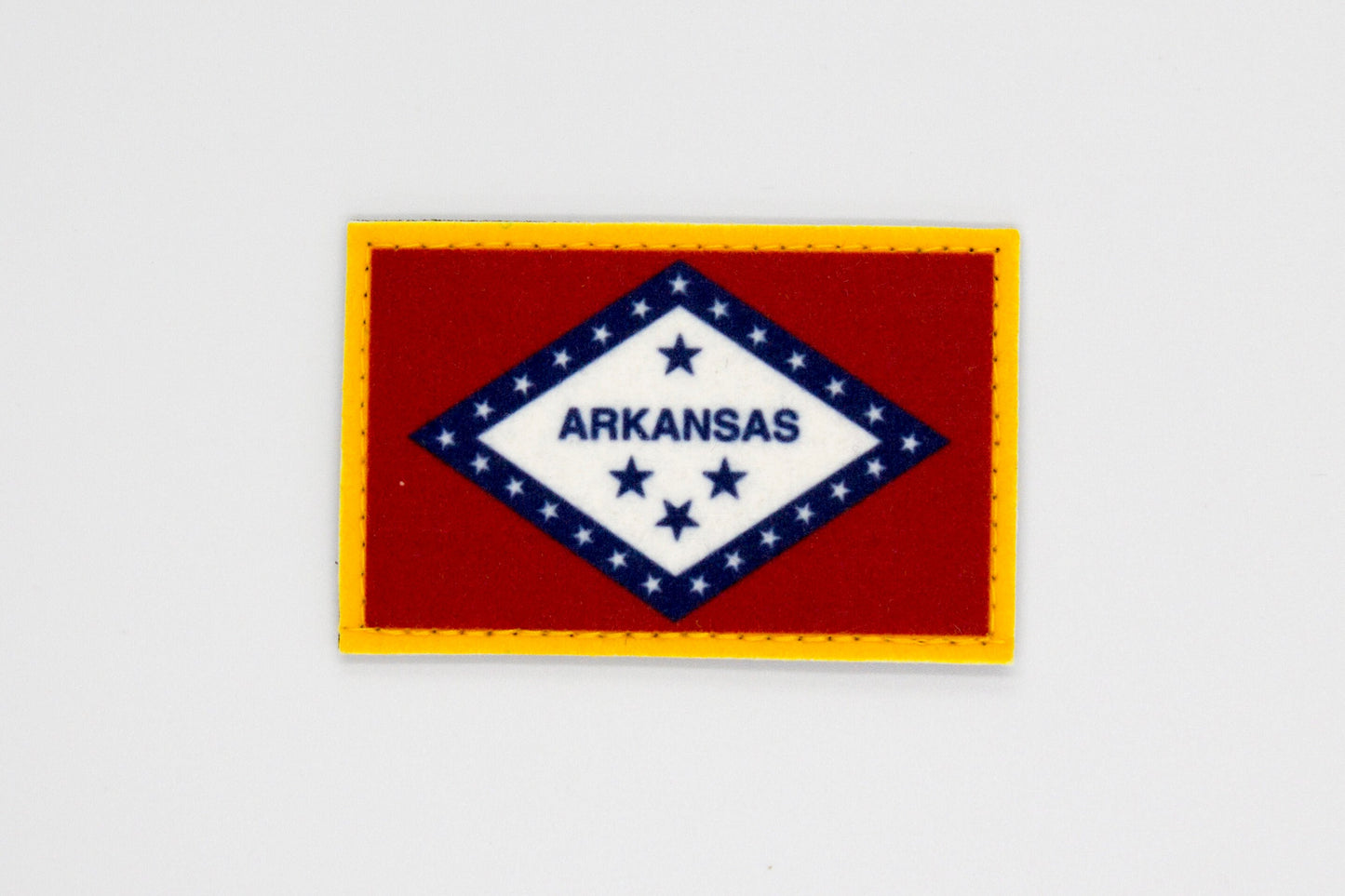 Arkansas flag patriotic hook and loop patch