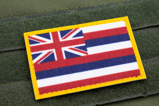 Havai flag patriotic hook and loop patch