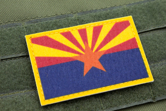Arizona flag patriotic hook and loop patch