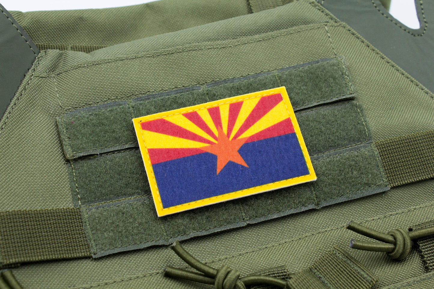Arizona flag patriotic hook and loop patch