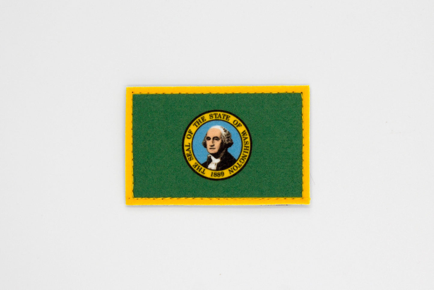 Washington state flag patriotic hook and loop patch
