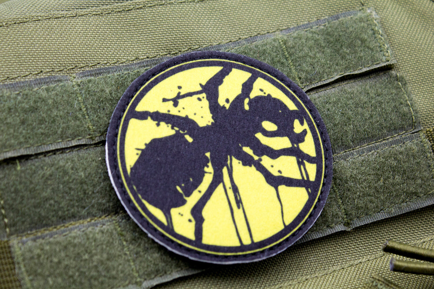 Black Ant hook and loop morale patch