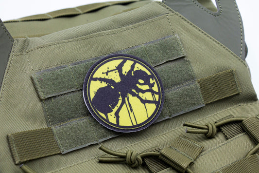 Black Ant hook and loop morale patch