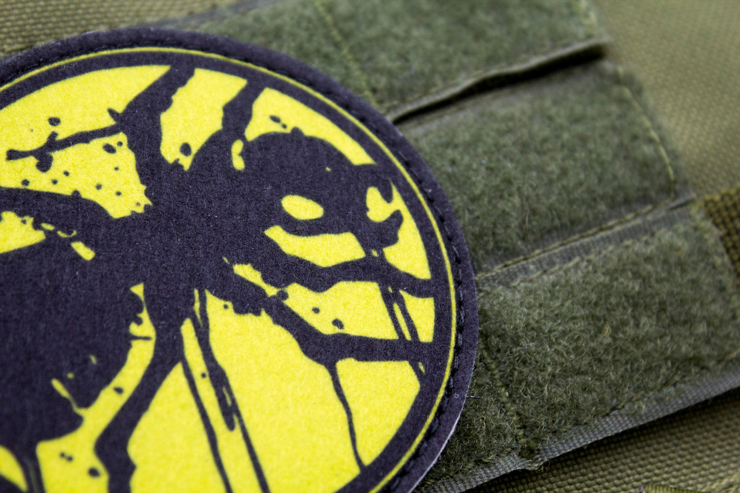 Black Ant hook and loop morale patch