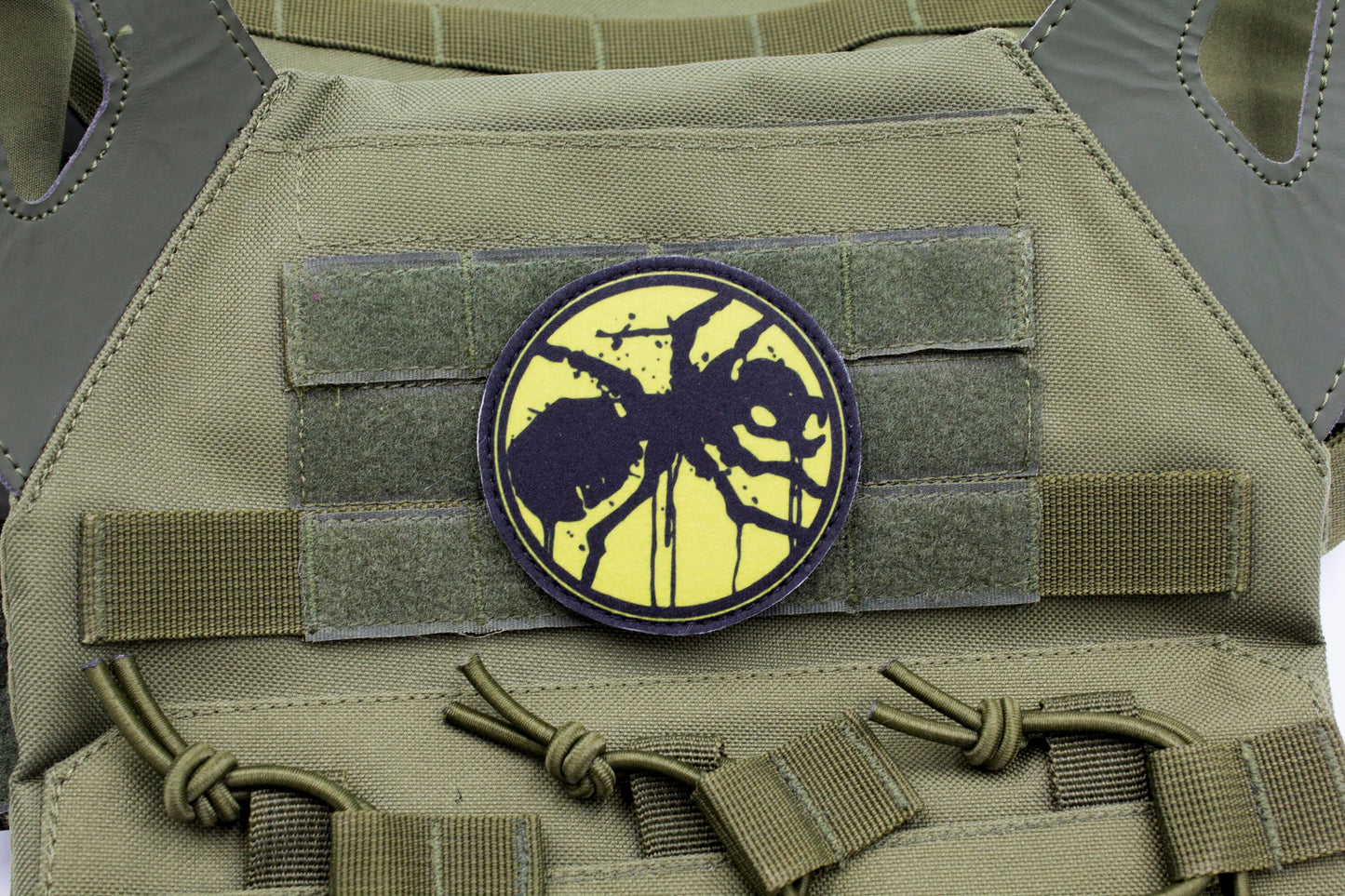 Black Ant hook and loop morale patch