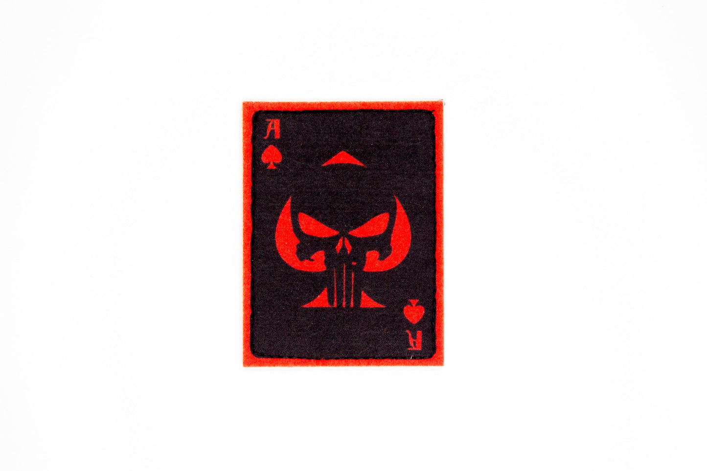 Ace of spades Skull hook and loop morale patch