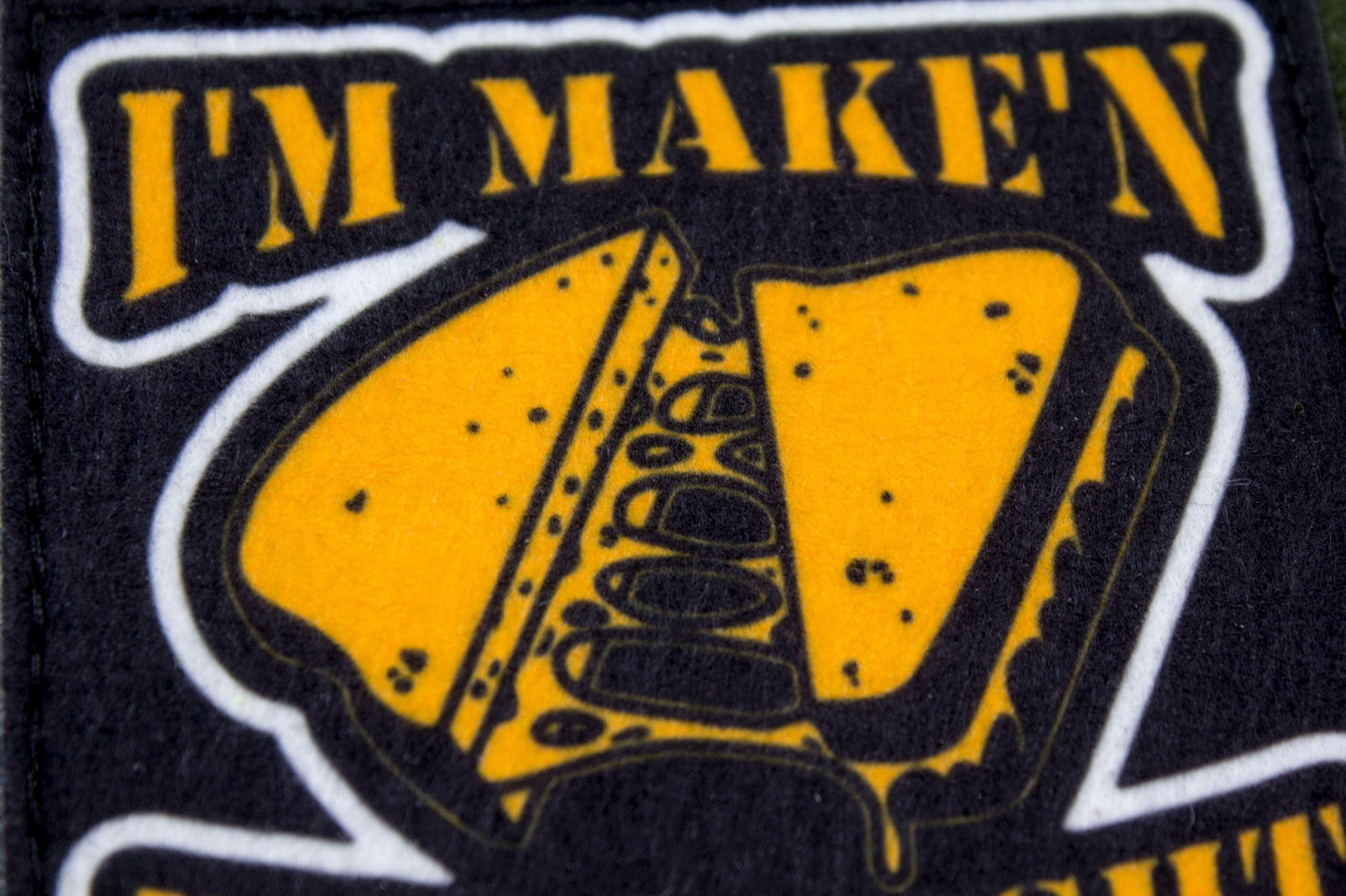 I'm Maken 'em at night hook and loop morale patch