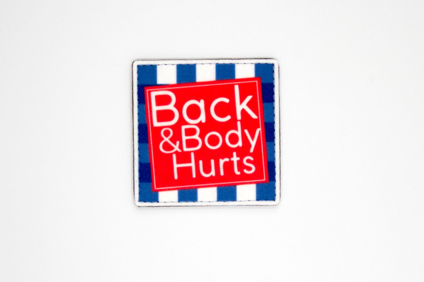 Back and body hurts hook and loop morale patch