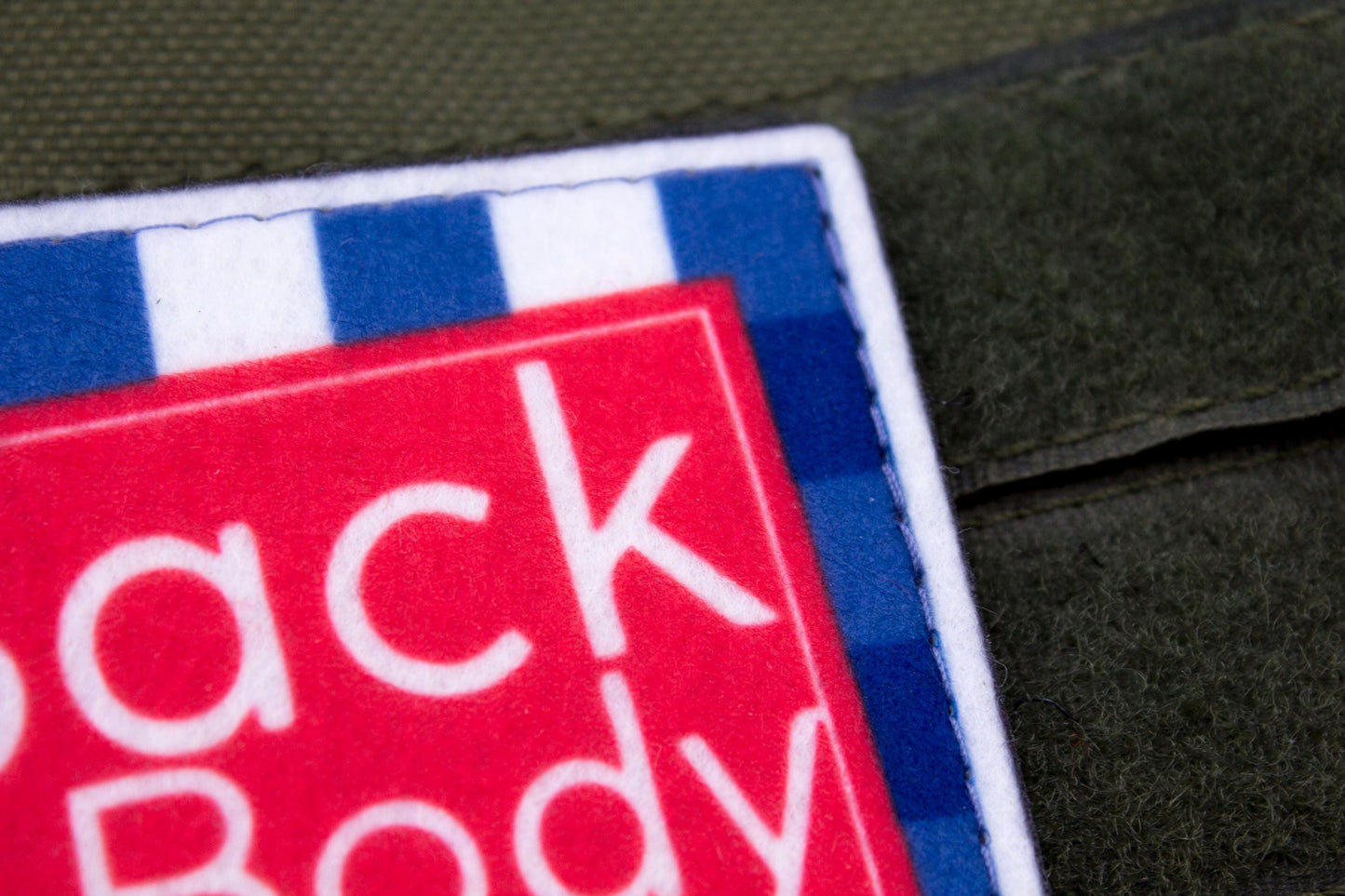 Back and body hurts hook and loop morale patch