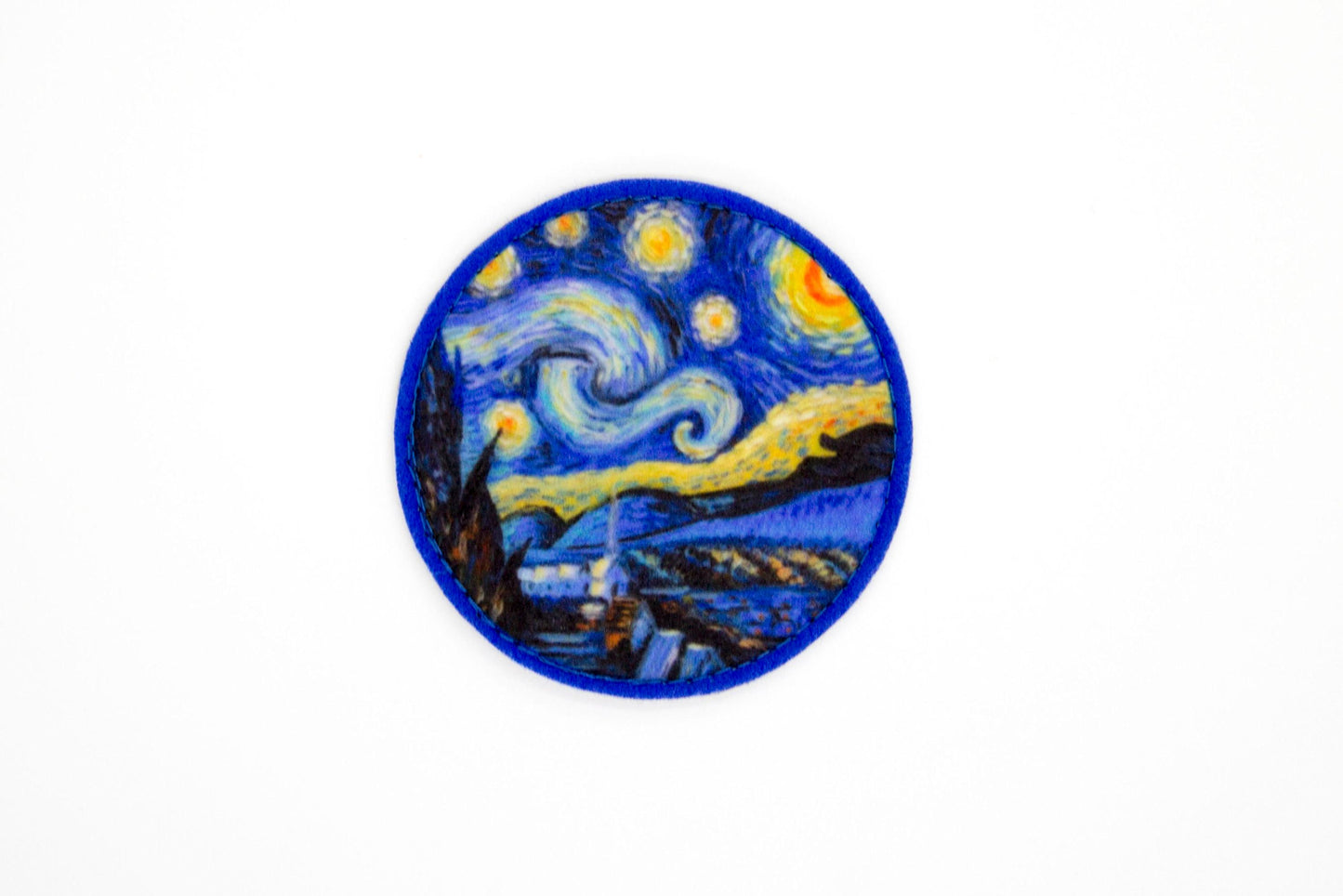 Starry night Vincent van gogh fine art patch hook and loop