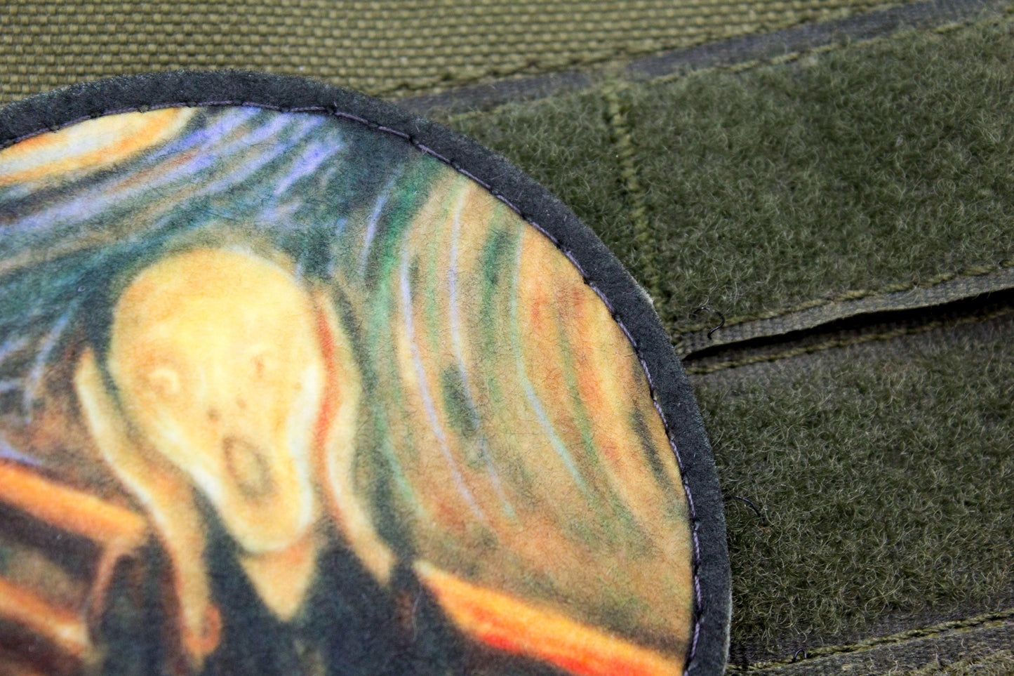 The Scream by Edvard Munch fine art hook and loop patch