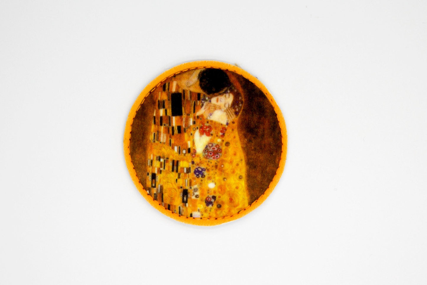 The Kiss by Gustav Klimt fine art hook and loop patch