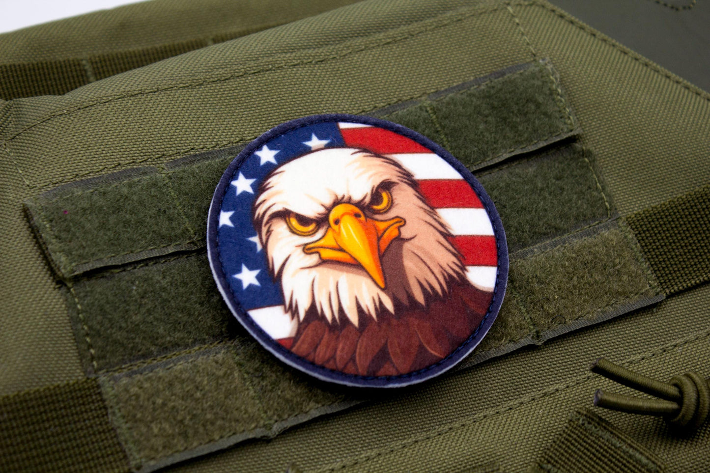 American eagle flag patriotic hook and loop patch