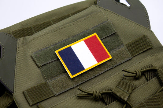 Flag of France hook and loop patch Drapeau de la France
